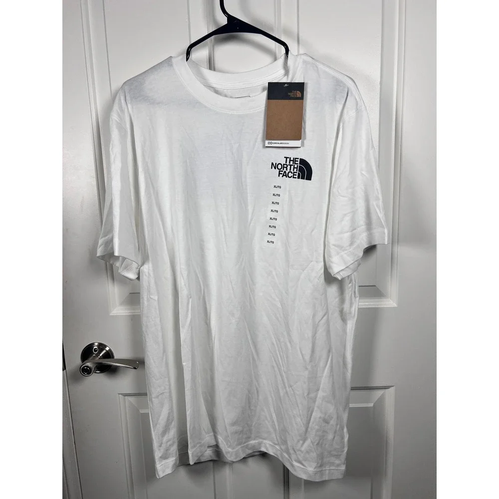 The North Face Mens White Circular Design Graphic T-Shirt XL NWT NF0A811R